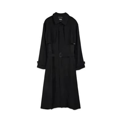 Y-3 M Rayon Twill Coat "Black"