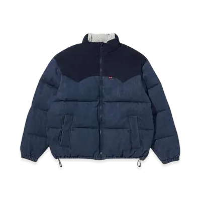Levi's Denim Super Puff Down Jacket "Dark Blue/Black"