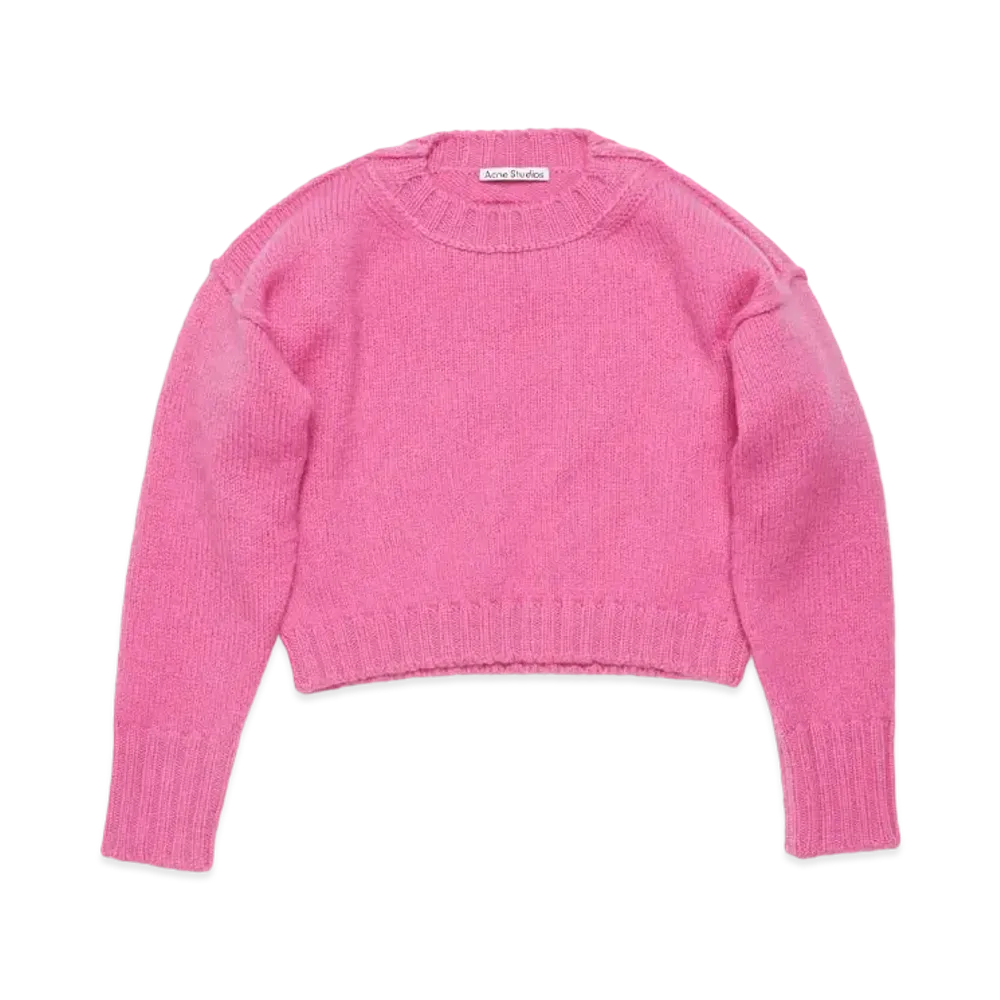 Acne Studios Crew Neck Wool Sweater "Pink"