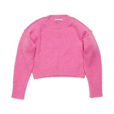 Acne Studios Crew Neck Wool Sweater "Pink"