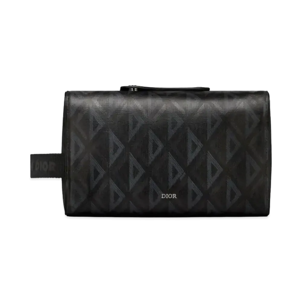 Dior Dior Lingot Toiletries Case CD Diamond Canvas "Black"
