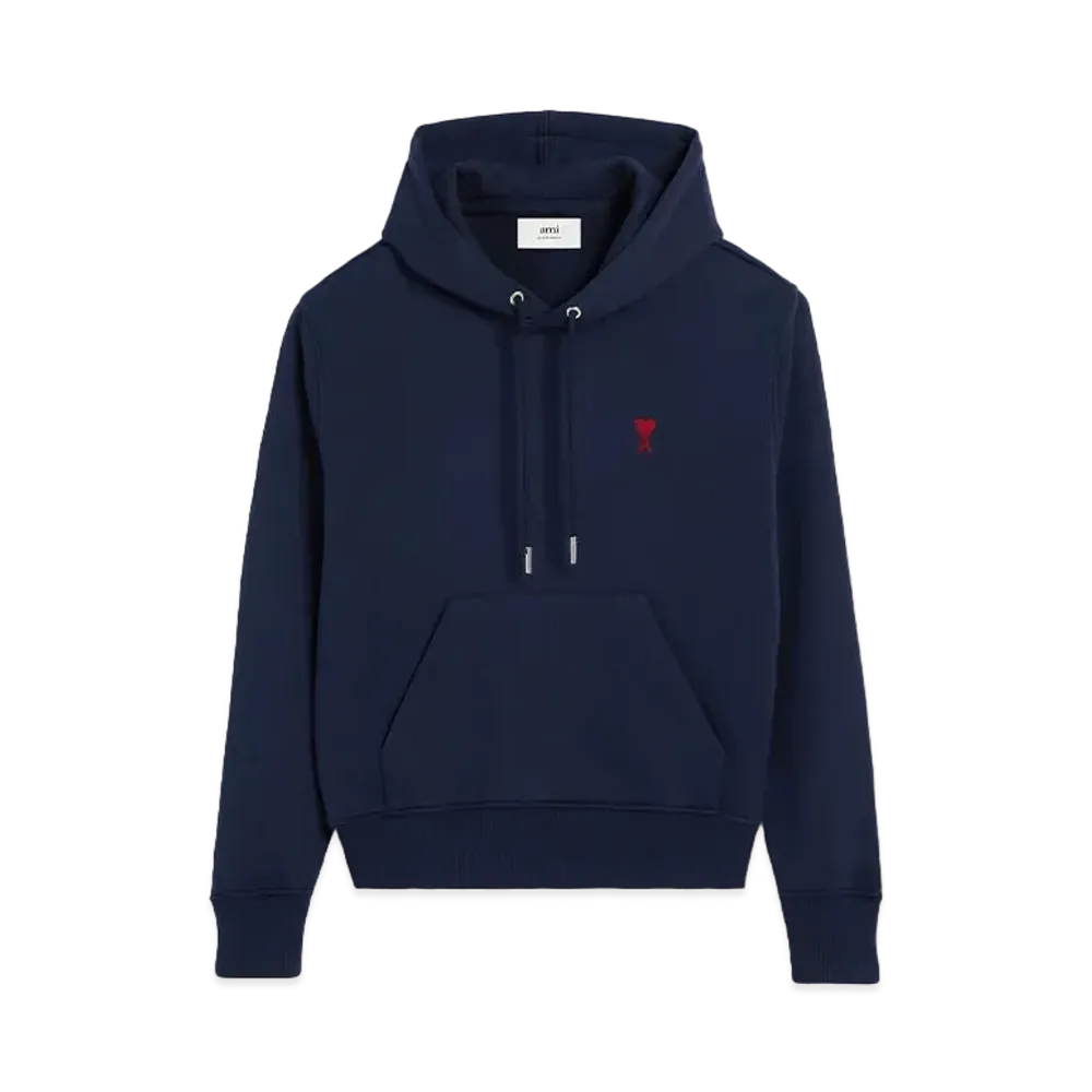 AMI PARIS Ami De Coeur Hoodie "Night Blue"