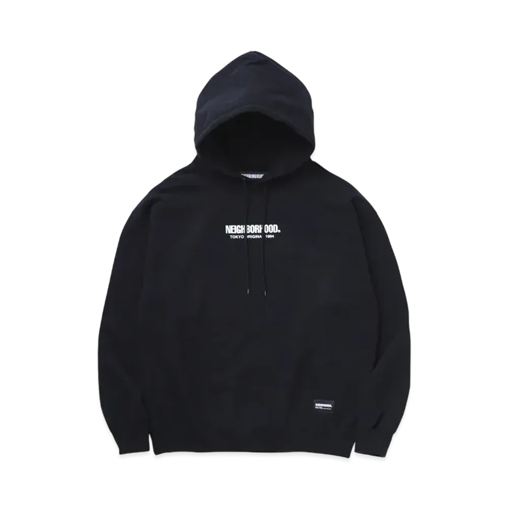 ネイバーフッド ソリッド スウェット フーディー LS "ブラック"