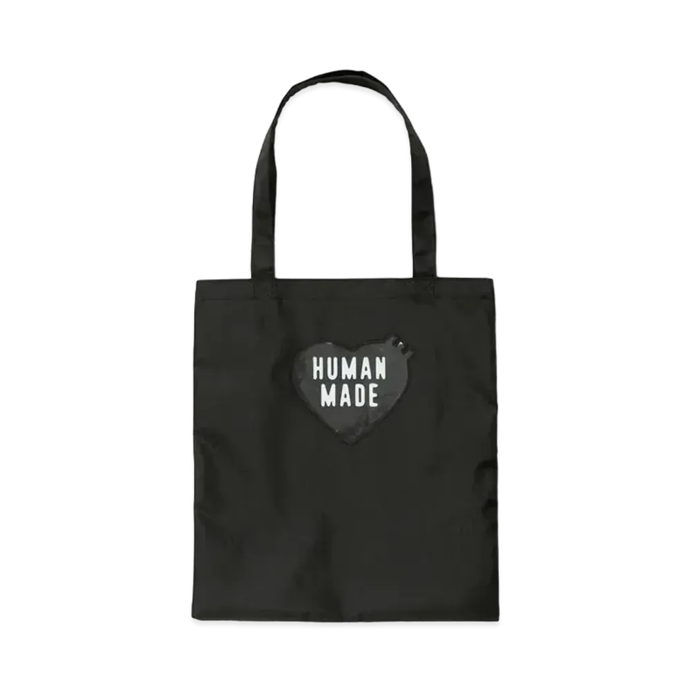HUMAN MADE NYLON RIPSTOP HEART TOTE BAG "Black"