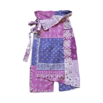 KAPITAL GAUZE BANDA NAPATWORK PT WRAP PANTS "Light Purple"