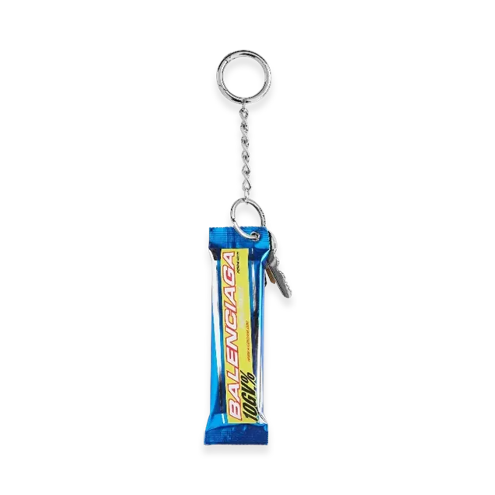 BALENCIAGA Keyring Energy Bar Charm "Multi"