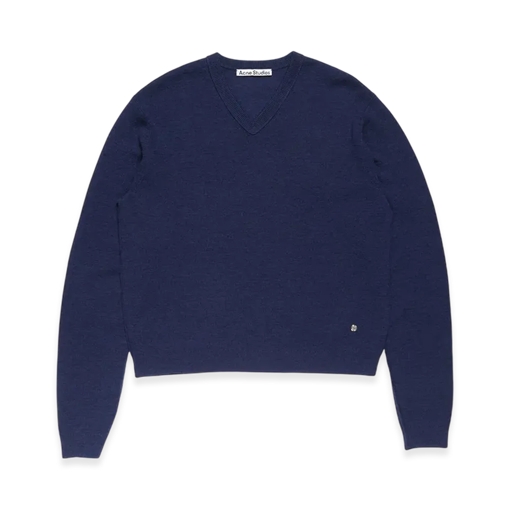 Acne Studios Merino Wool Sweater "Navy"