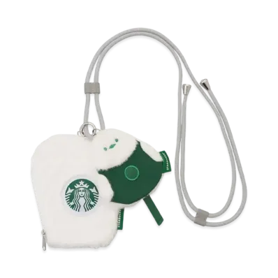 STARBUCKS Shoulder Pouch Set Shimaenaga "White"