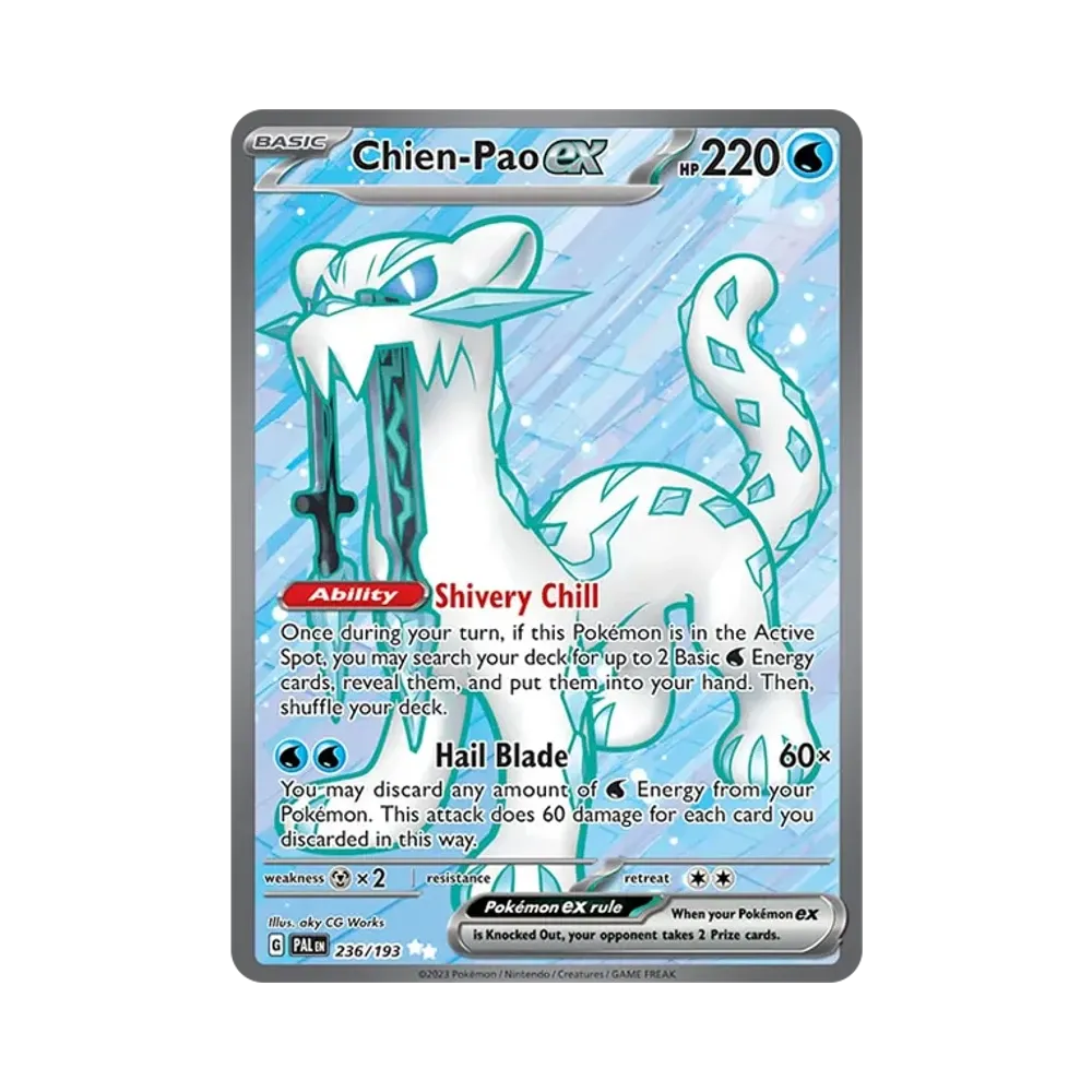 パオジアンex UR [PAL EN 236/193]【英語版】(スカーレット&バイオレット「パルデアエボルブド」)