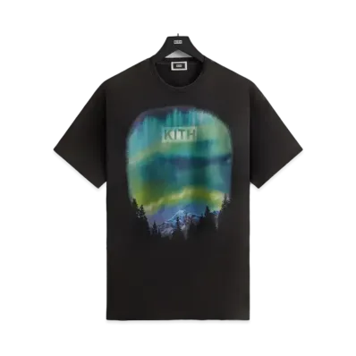 Kith Aurora Classic Logo Vintage Tee "Black"