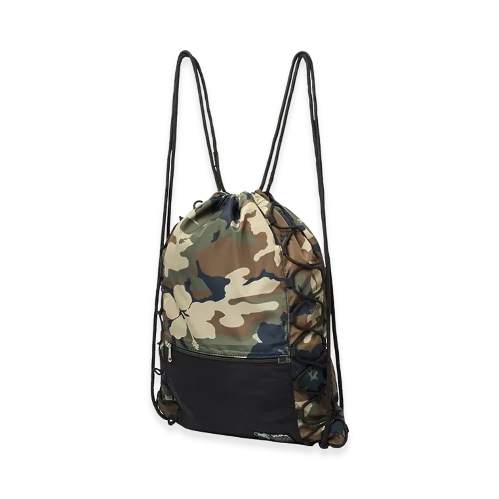 X-Girl Women's Face Label Knapsack "Camo"
