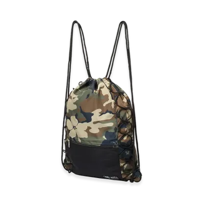X-Girl Women's Face Label Knapsack "Camo"