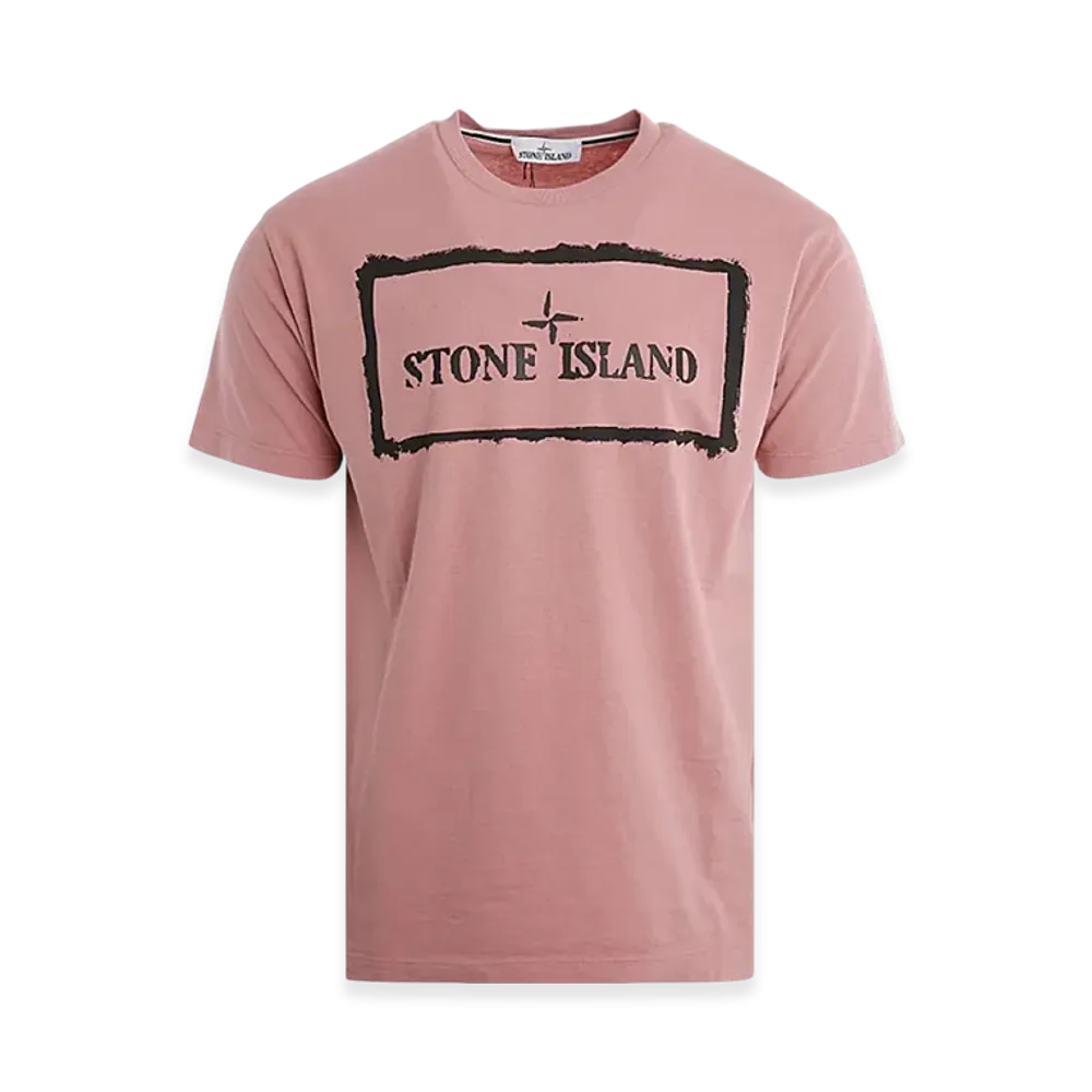 Stone Island 2NS80 Stencil One T-Shirt - 21SS "Rose Pink"
