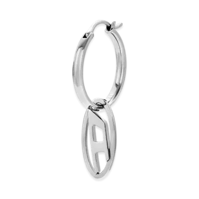 Diesel Dx1601040 Stainless Steel Hoop Earring "Silver"