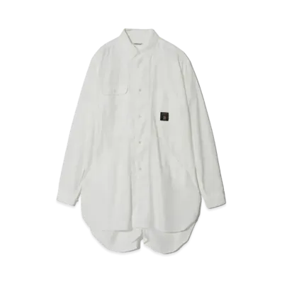 UNDERCOVER Cotton Work Mix Long Shirt "White"