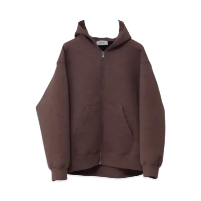 Ernie Palo Alpaca Double knit Zip Hoodie "Beige"
