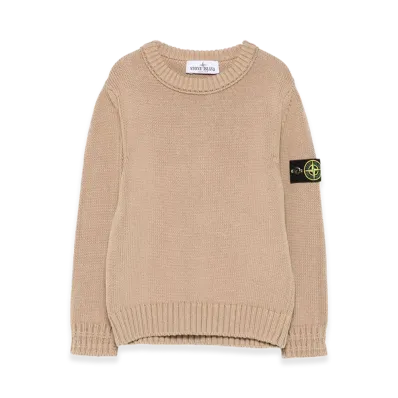 Stone Island Kids Sweaters "Beige"