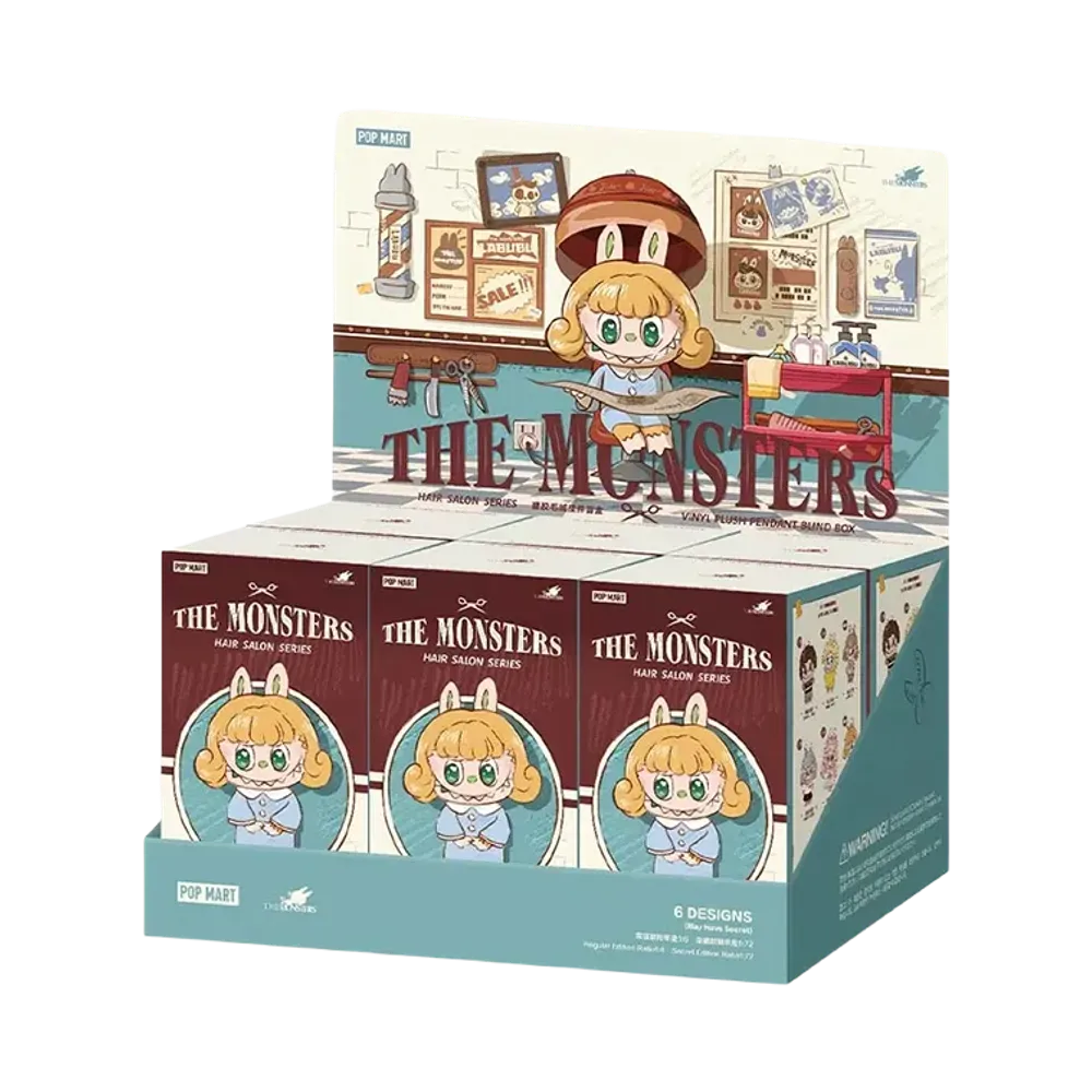 POP MART THE MONSTERS (LABUBU) Hair Salon Series - Vinyl Plush Pendant Blind Box [Assortment Box]
