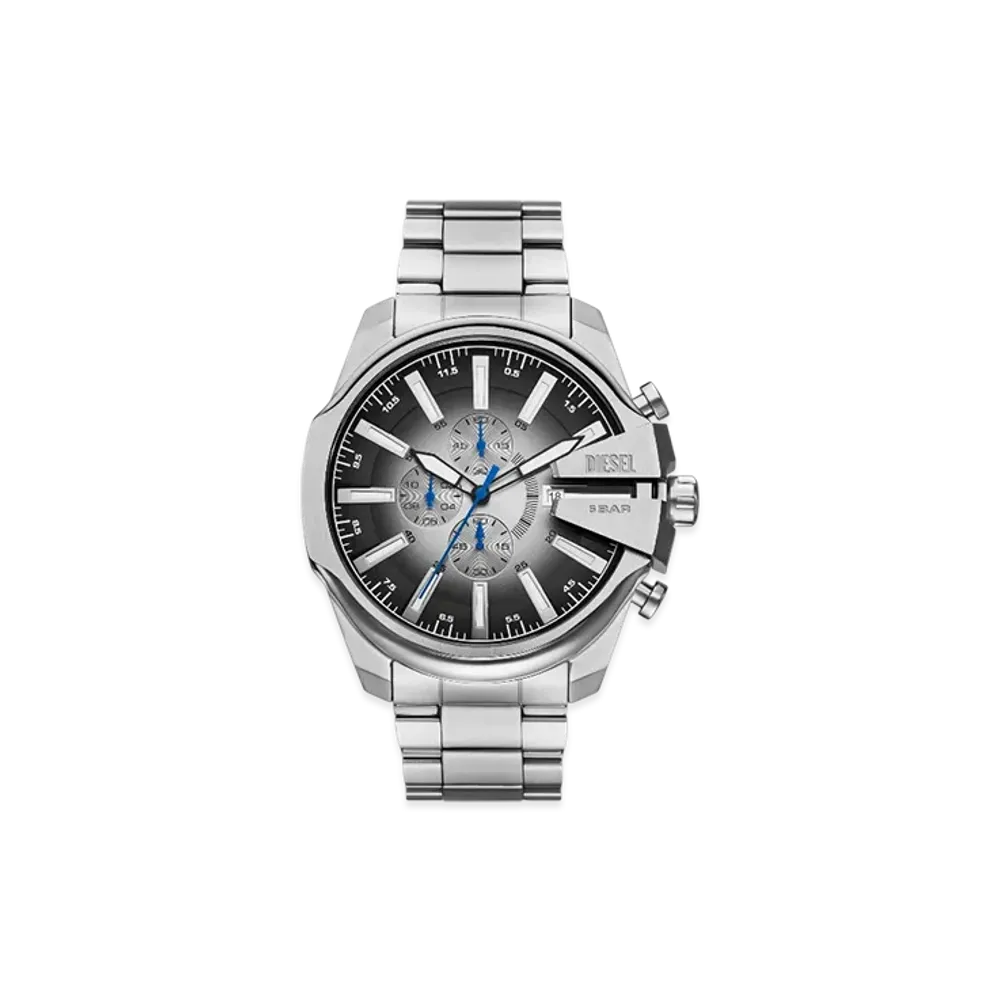 Diesel Dz4686 Watch Mega Chief Slim Stainless Steel Watch "Silver"