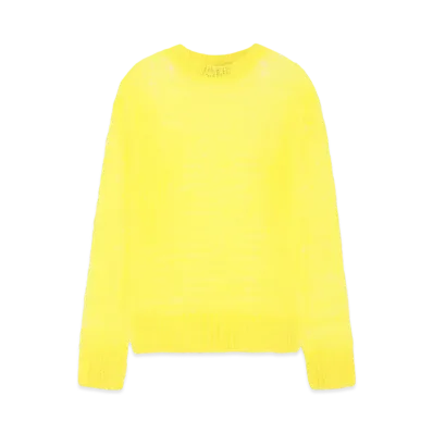 WE11DONE Open Knit Sweater "Yellow"