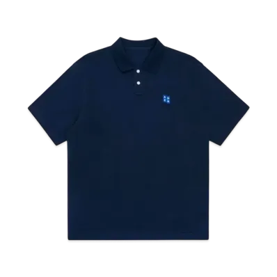 ADERERROR Tag Polo T-Shirt 01 "Navy"