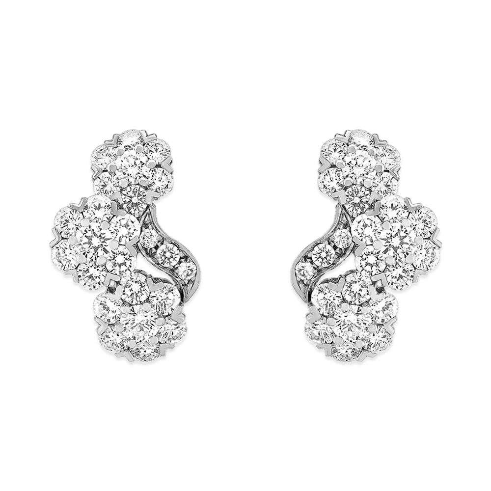 Van Cleef & Arpels Snowflake earrings "18K White gold/Diamond"