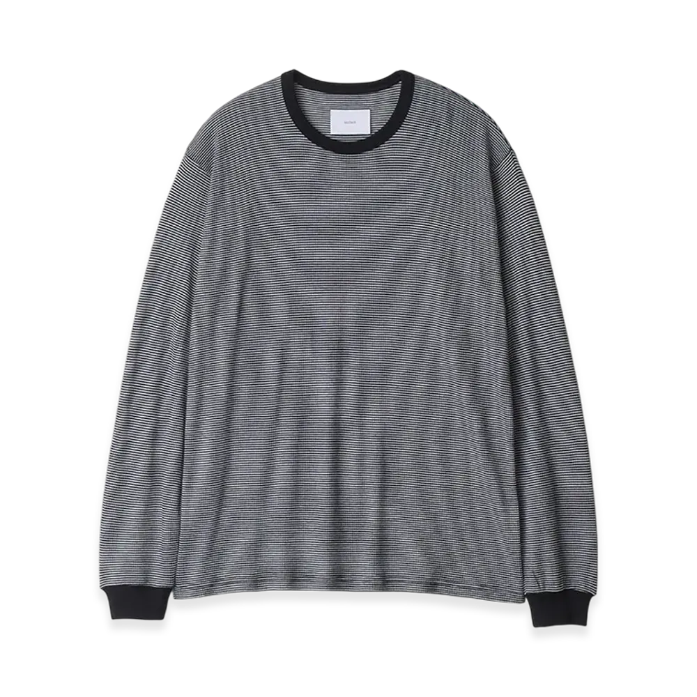ssstein Fine Wool Oversized Long Sleeve Tee "Stripe"