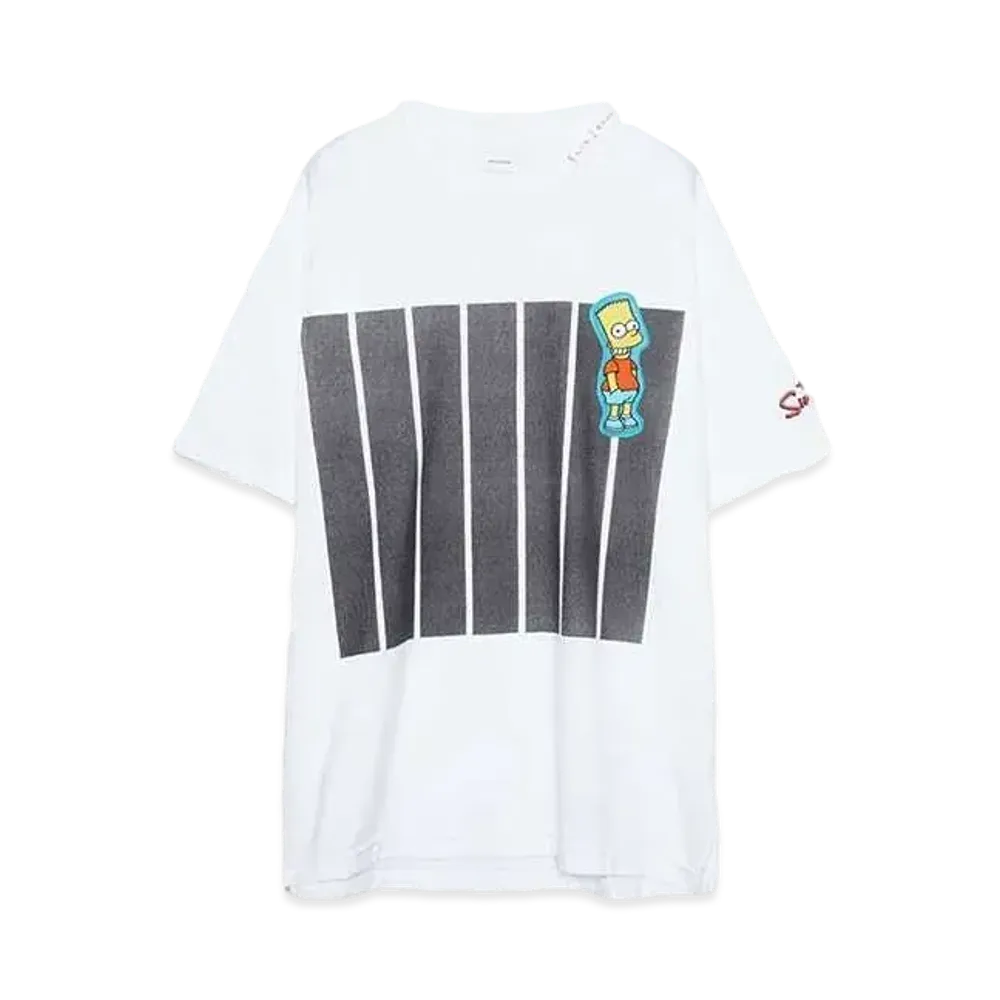 FACETASM The Simpsons/FACETASM 7BAR BIG TEE "WHITE"