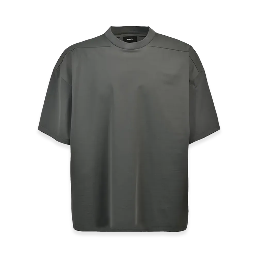 BREATH New Rich Silky Wide Tee "Charcoal"