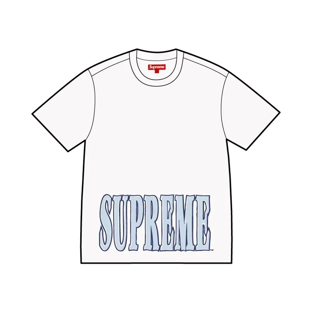 Supreme Cracked Stretch S/S Top "White"