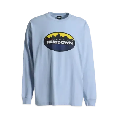 FIRST DOWN CIRCLE LOGO L/S T "Light Sax"