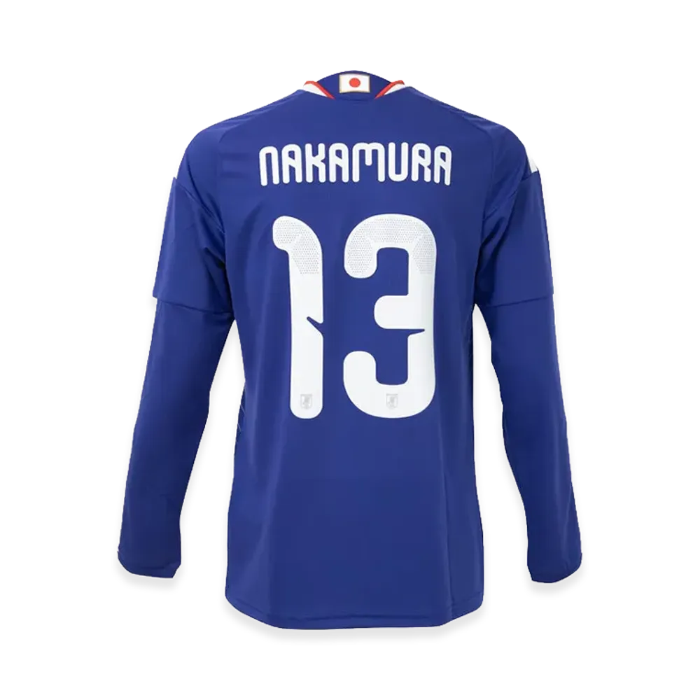 adidas Soccer Japan 2026 Home Replica Long Sleeve Jersey #13 Keito Nakamura "Japan Blue/Ash Blue"