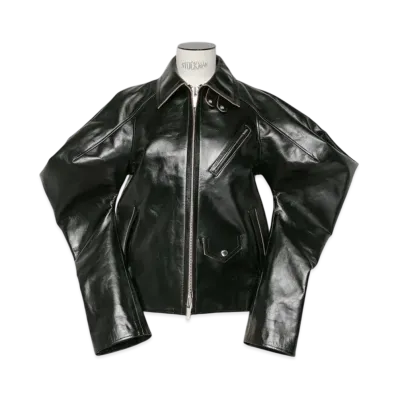 sacai Women's Leather Jacket "Black"