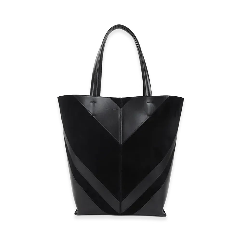 PHOEBE PHILO Pot Cabas Tote Bag "Black/Silver"