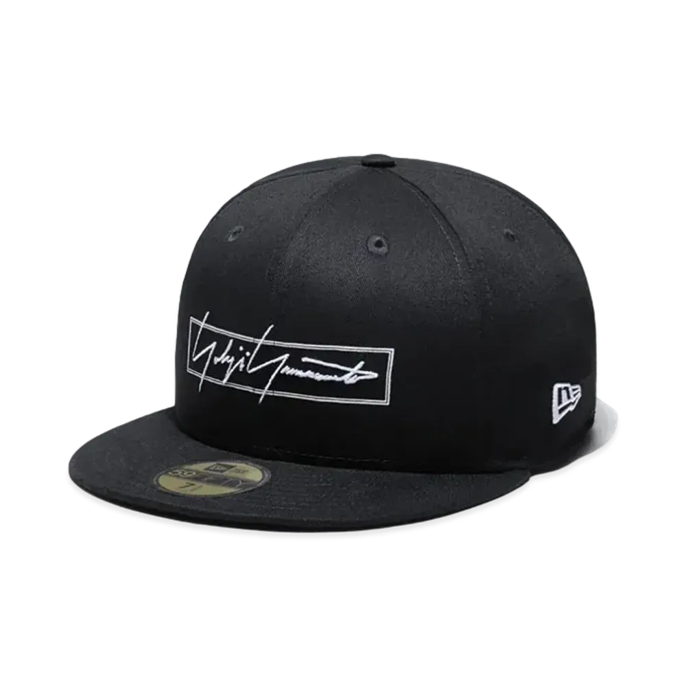 Yohji Yamamoto Pour Homme NEW ERA LACK COTTON 59FIFTY YY BOX LOGO "Black"