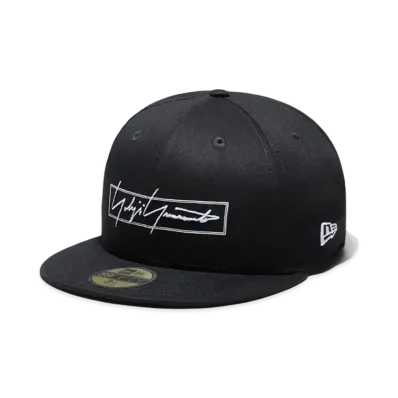 Yohji Yamamoto Pour Homme NEW ERA LACK COTTON 59FIFTY YY BOX LOGO "Black"