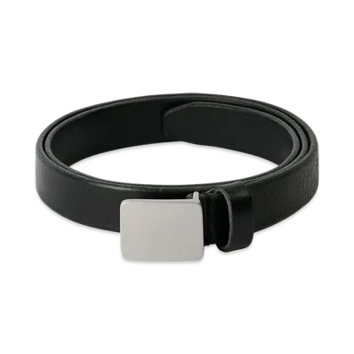 OUR LEGACY Women's Speed Belt "Flecking Black Leather"