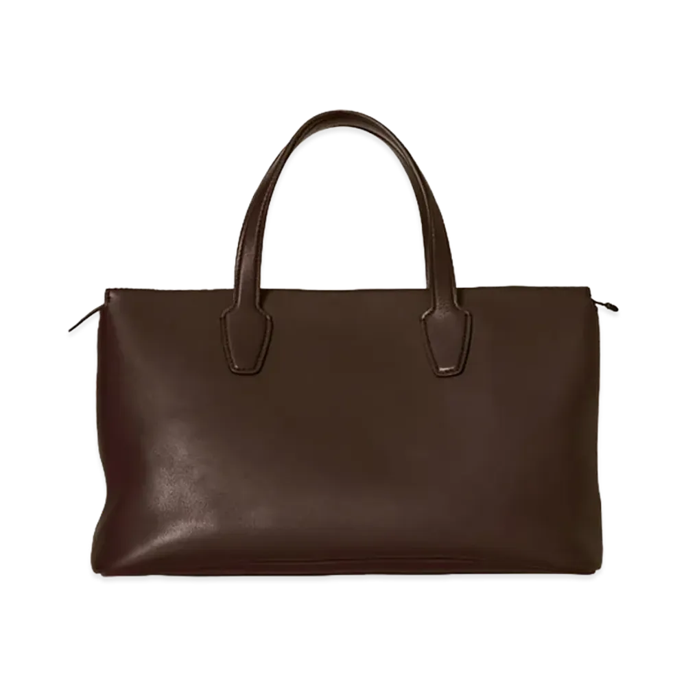 The Row Women's Marcel Leather Bag "Deep Brown"