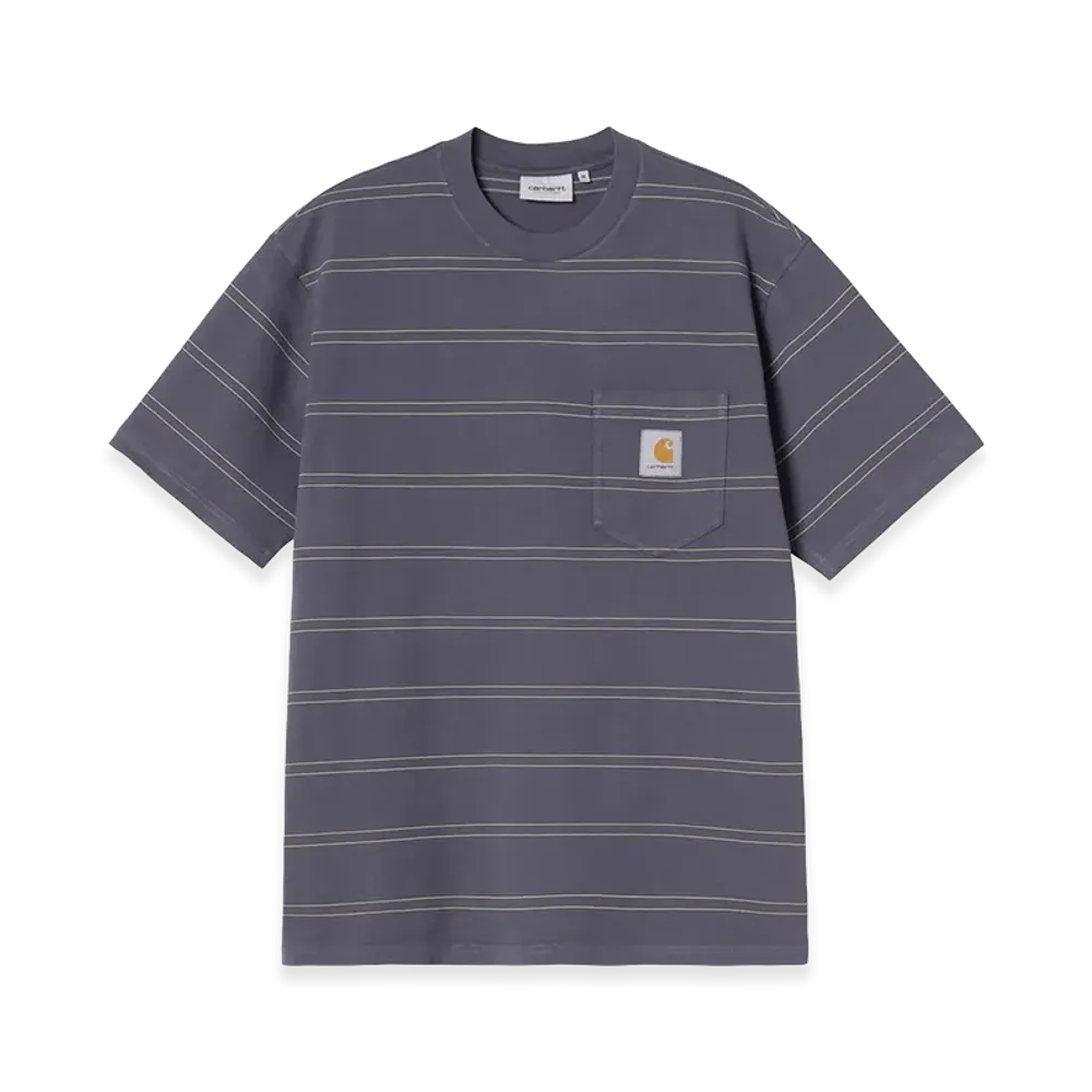 Carhartt WIP S/S Bert Pocket T-Shirt "Bert Stripe/Shady Purple/Shady Green/Garment Dyed"