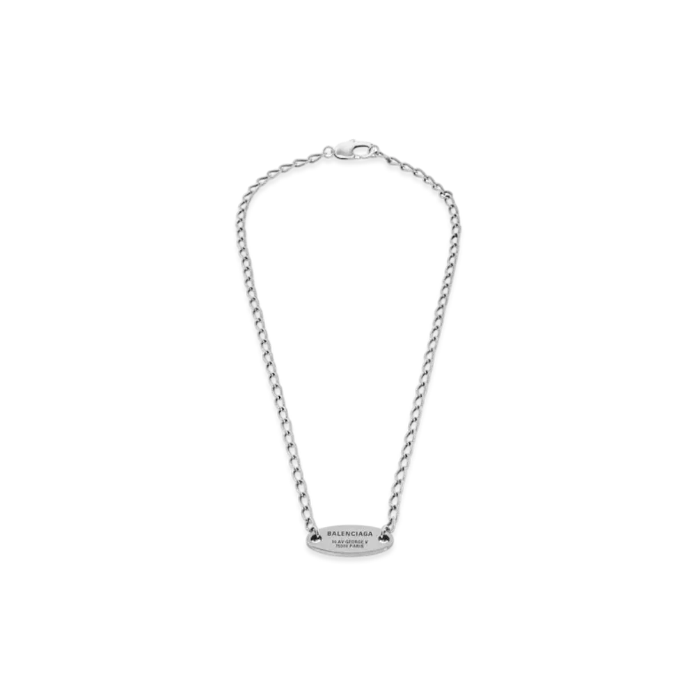 BALENCIAGA Everyday Necklace "Antique Silver"