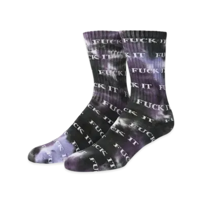 HUF Fuck It Tiedye Socks "Purple"