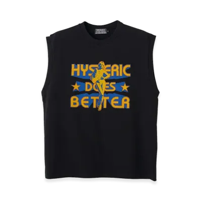 HYSTERIC GLAMOUR HYSTERIC DOES BETTER Sleeveless Tee "Black"