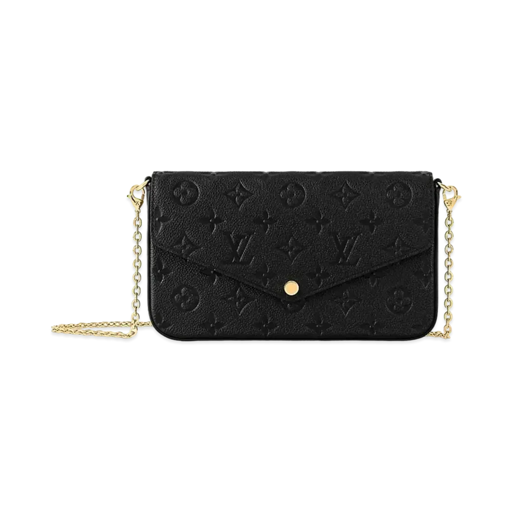 Louis Vuitton Felicie Pochette Monogram Empreinte Leather "Noir"