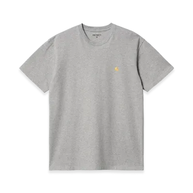 Carhartt WIP S/S Chase T Shirt "Grey Heather/Gold"