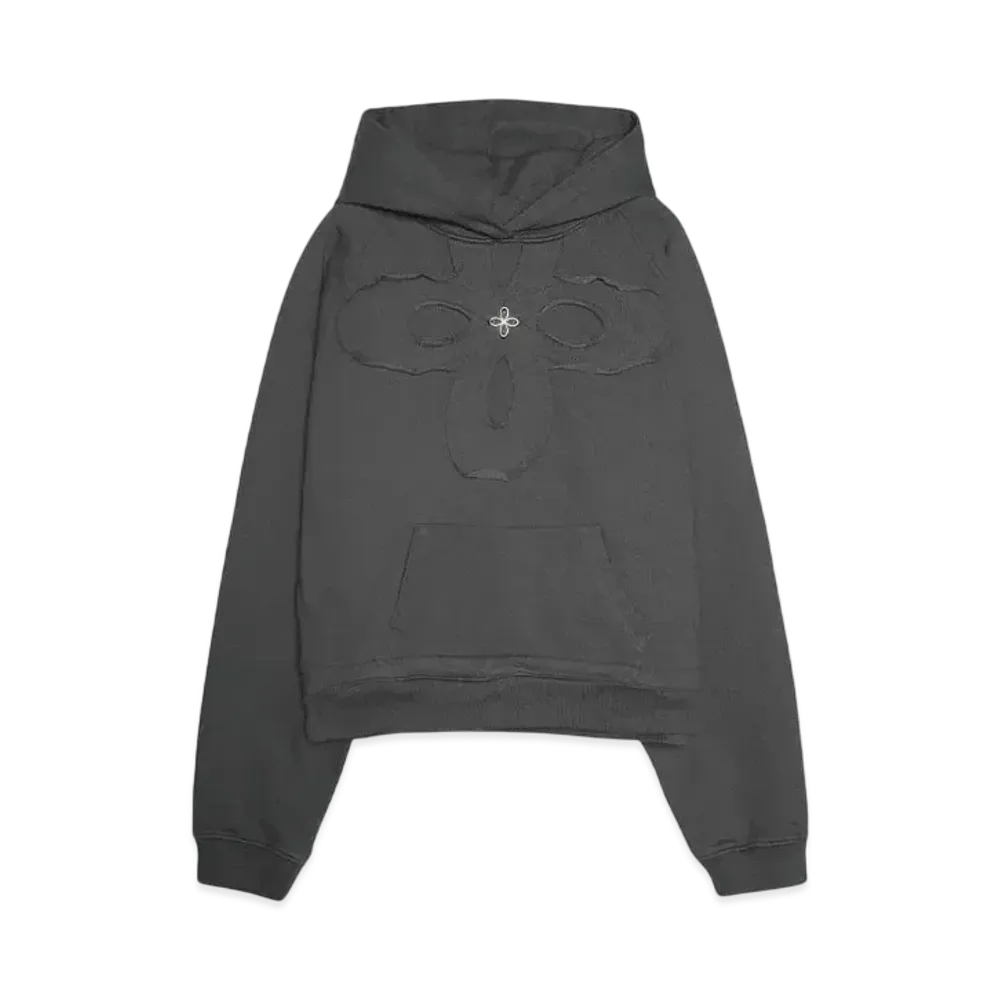SURGERY clover logo patchs sweat hoodie "CHARCOAL"