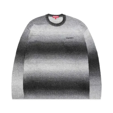 Supreme Gradient Stripe Sweater "Black"