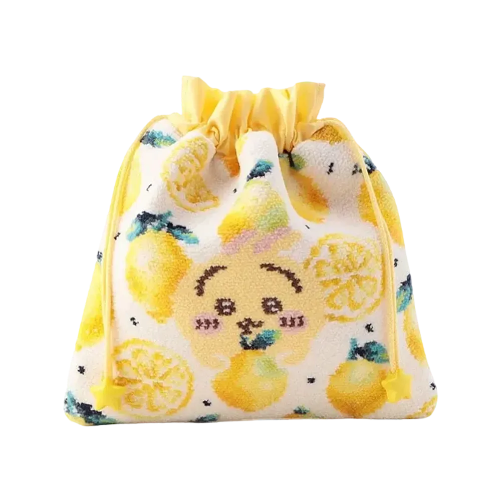 FEILER x Chiikawa Usagi Lemon Dots Purse "White/Yellow"
