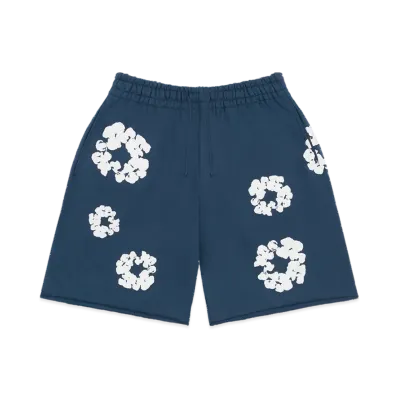 DENIM TEARS Cotton Wreath Sweatshorts "Navy"