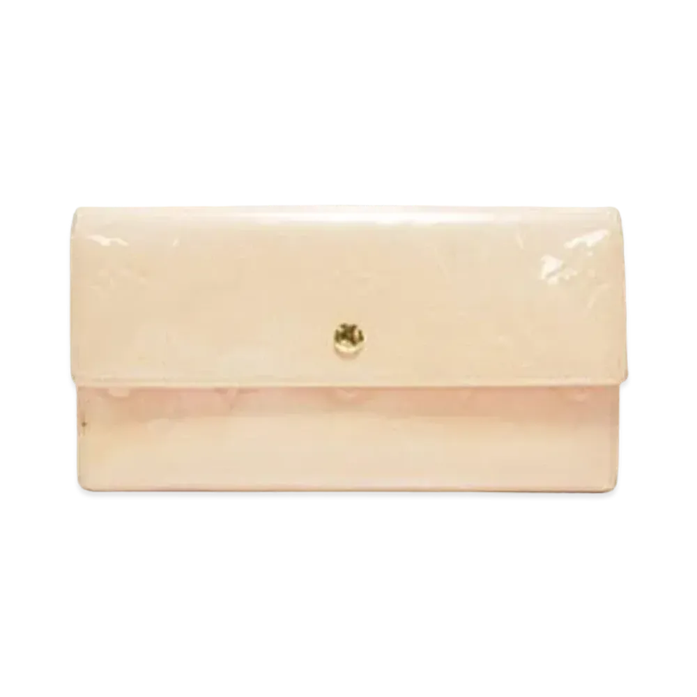 Louis Vuitton Monogram Vernis Porte Tresor International "Marshmallow Pink"