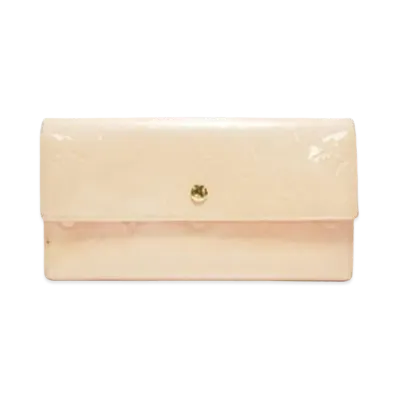 Louis Vuitton Monogram Vernis Porte Tresor International "Marshmallow Pink"